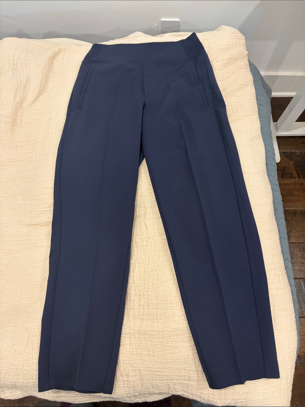 Athleta Endless High Rise Pant in Regular Length, Navy.